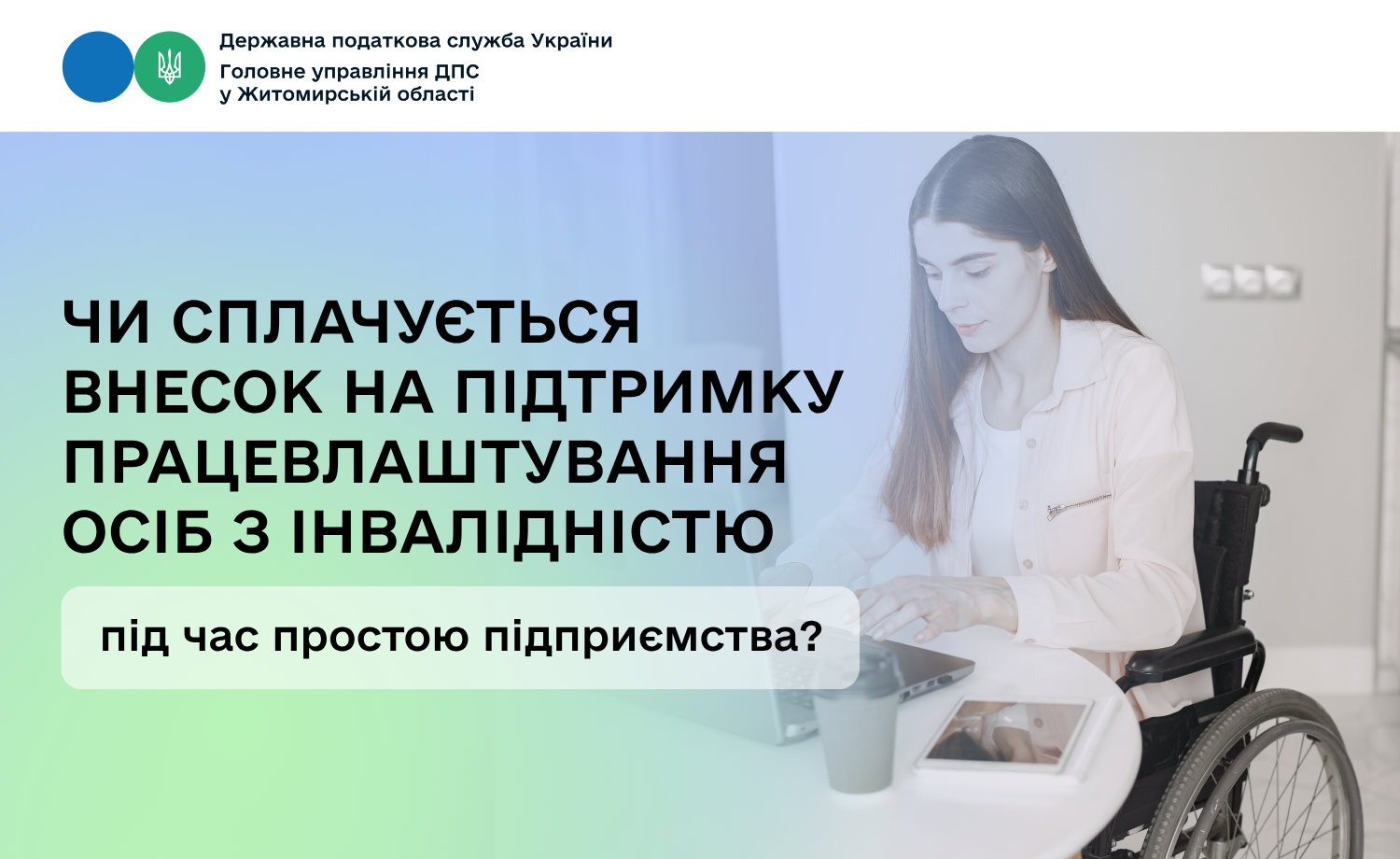 Чи сплачується внесок на підтримку працевлаштування осіб з інвалідністю під час простою підприємства